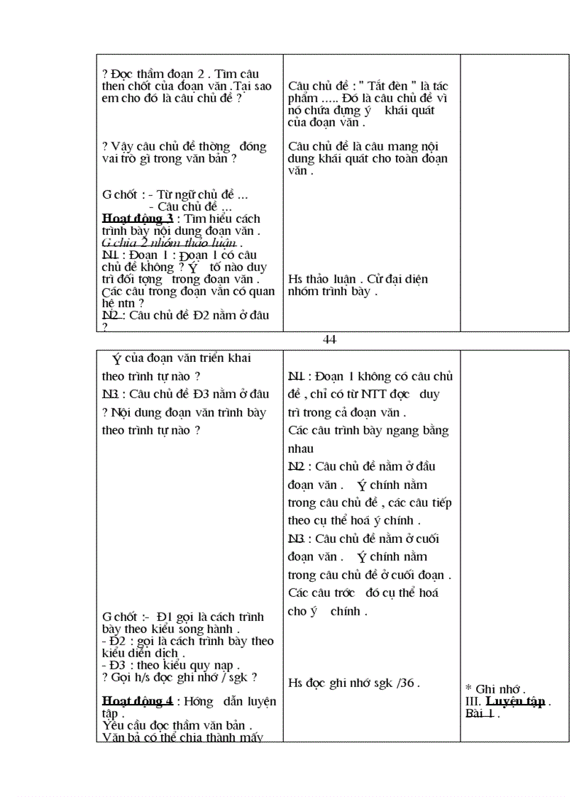 image for page Giáo án Ngữ văn 8 cả năm 3 cột