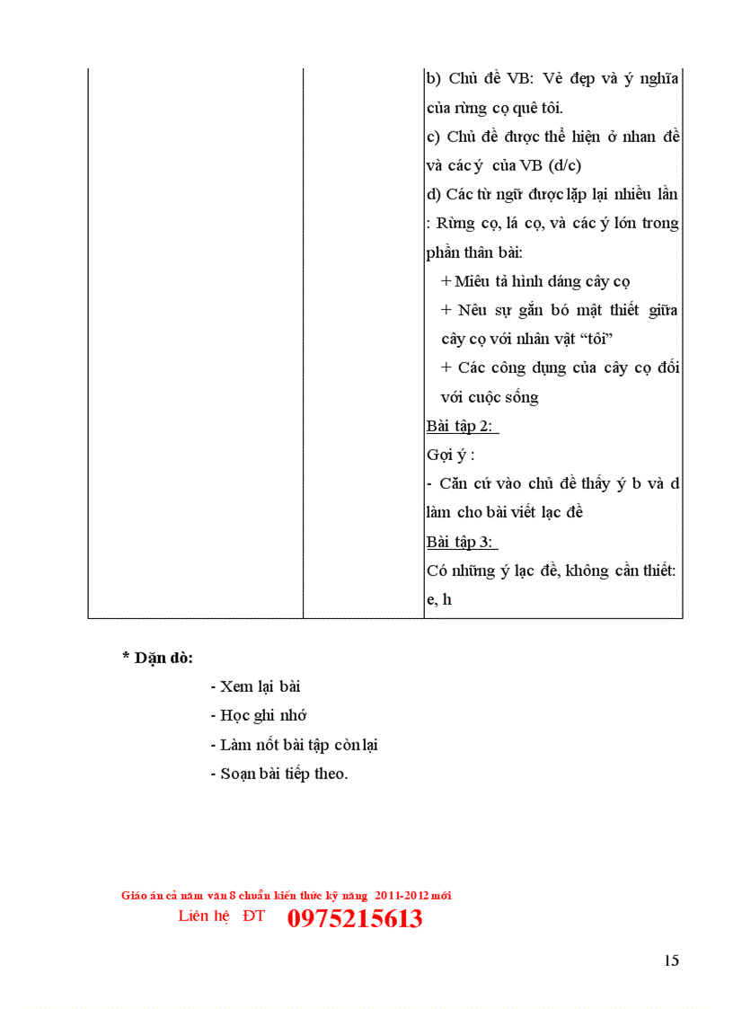 image for page Giáo án ngữ văn 8 chuẩn cả năm 3 cột