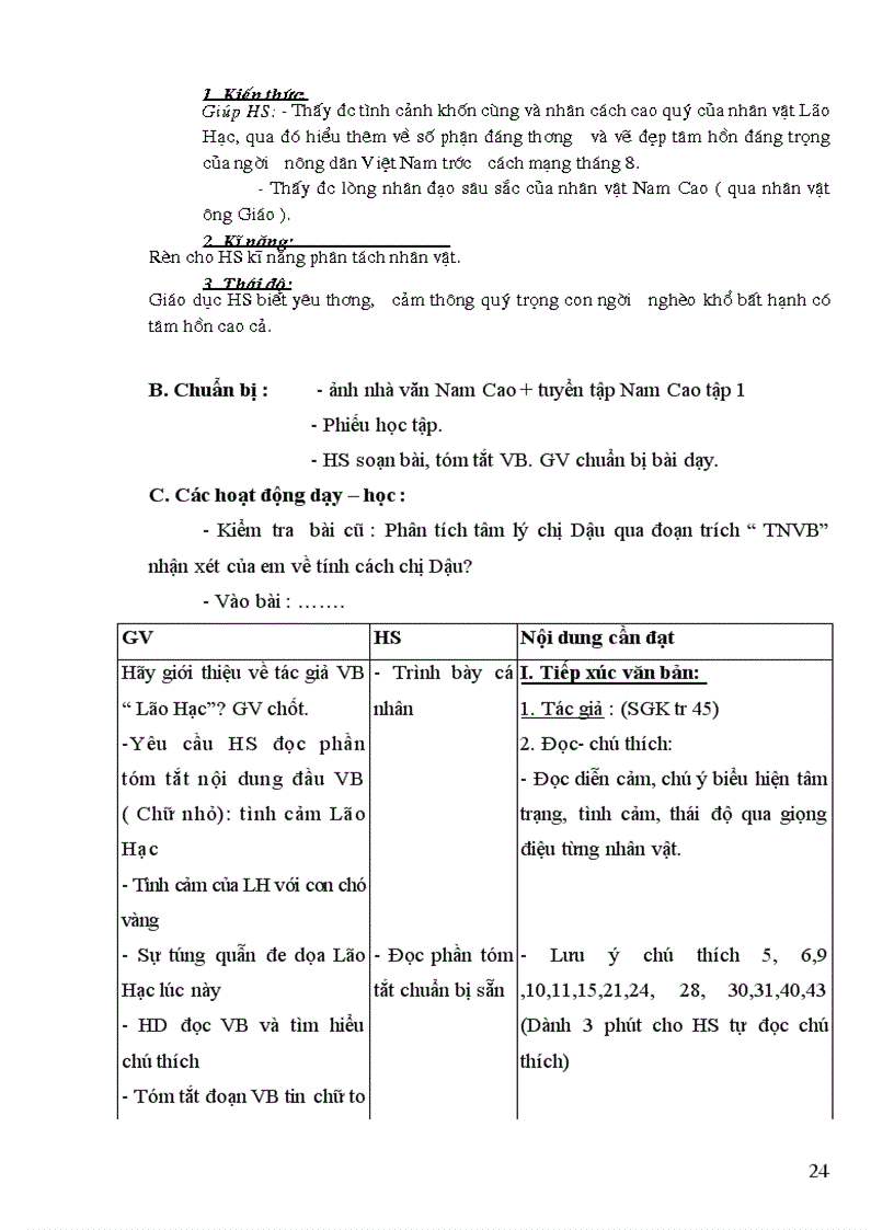 image for page Giáo án ngữ văn 8 chuẩn không cần chỉnh