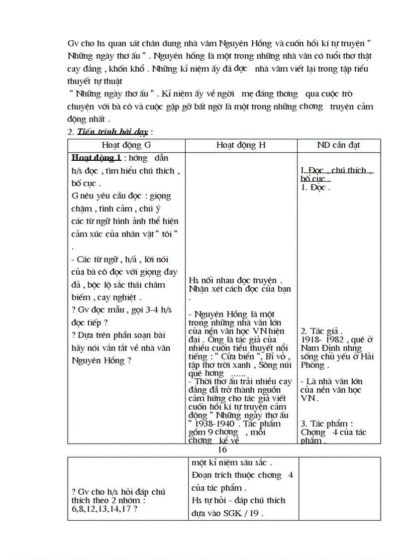 image for page Giáo án Ngữ văn 8 chuẩn kiến mới nhất