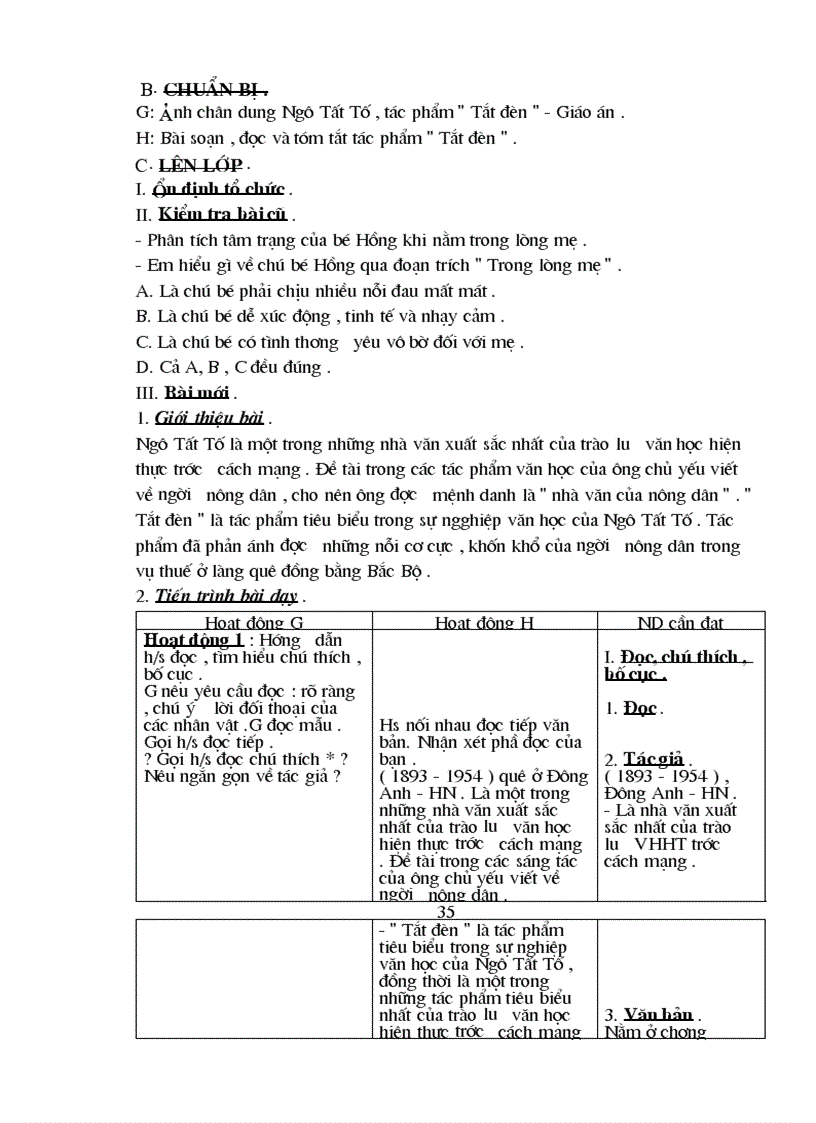 image for page Giáo án Ngữ văn 8 chuẩn kiến mới nhất