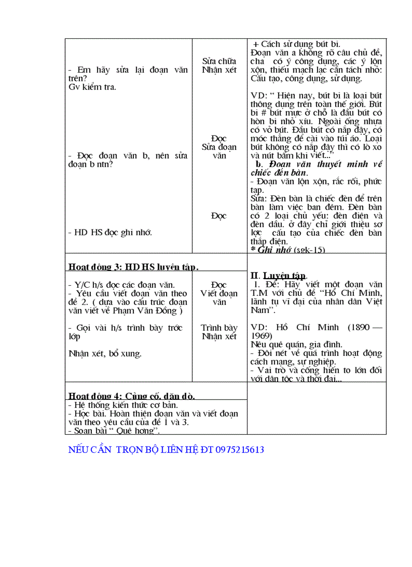image for page Giáo án Ngữ Văn 8 chuẩn kiến thức