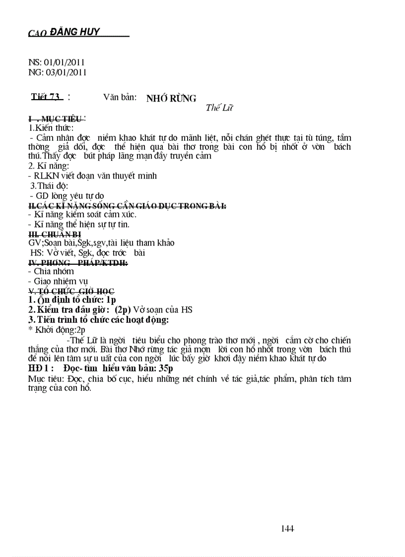 image for page Giáo án ngữ văn 8 chuẩn ktkn