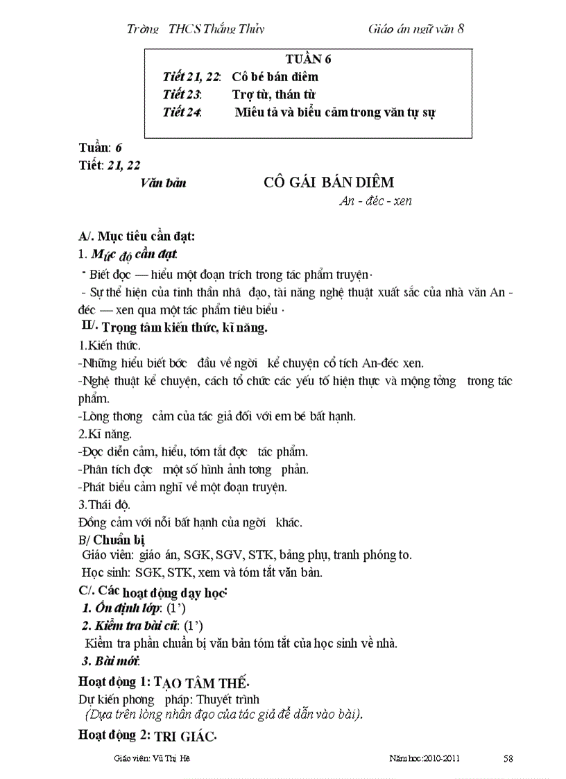 image for page Giáo án ngữ văn 8 cktkn không cần sửa