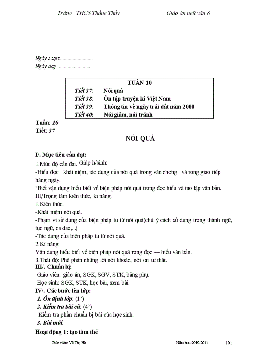 image for page Giáo án ngữ văn 8 cktkn không cần sửa