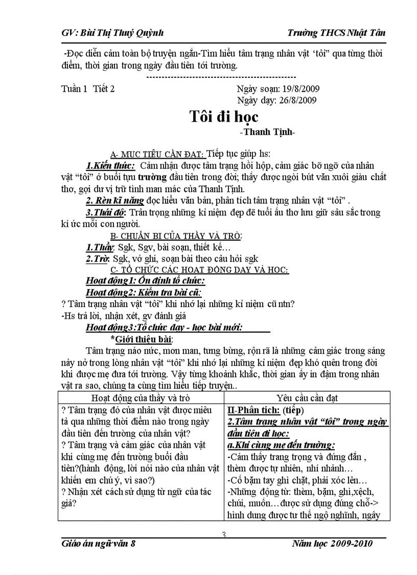 image for page Giáo án ngữ văn 8 cực chuẩn