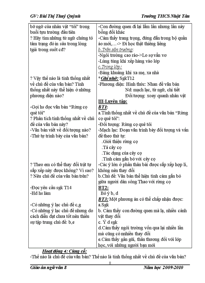 image for page Giáo án ngữ văn 8 cực chuẩn