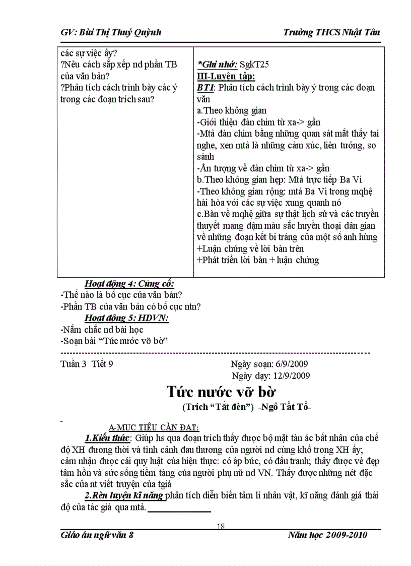 image for page Giáo án ngữ văn 8 cực chuẩn