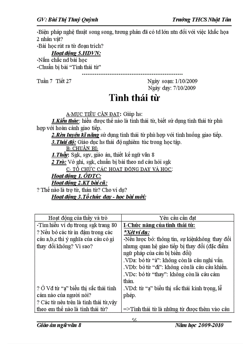 image for page Giáo án ngữ văn 8 cực chuẩn