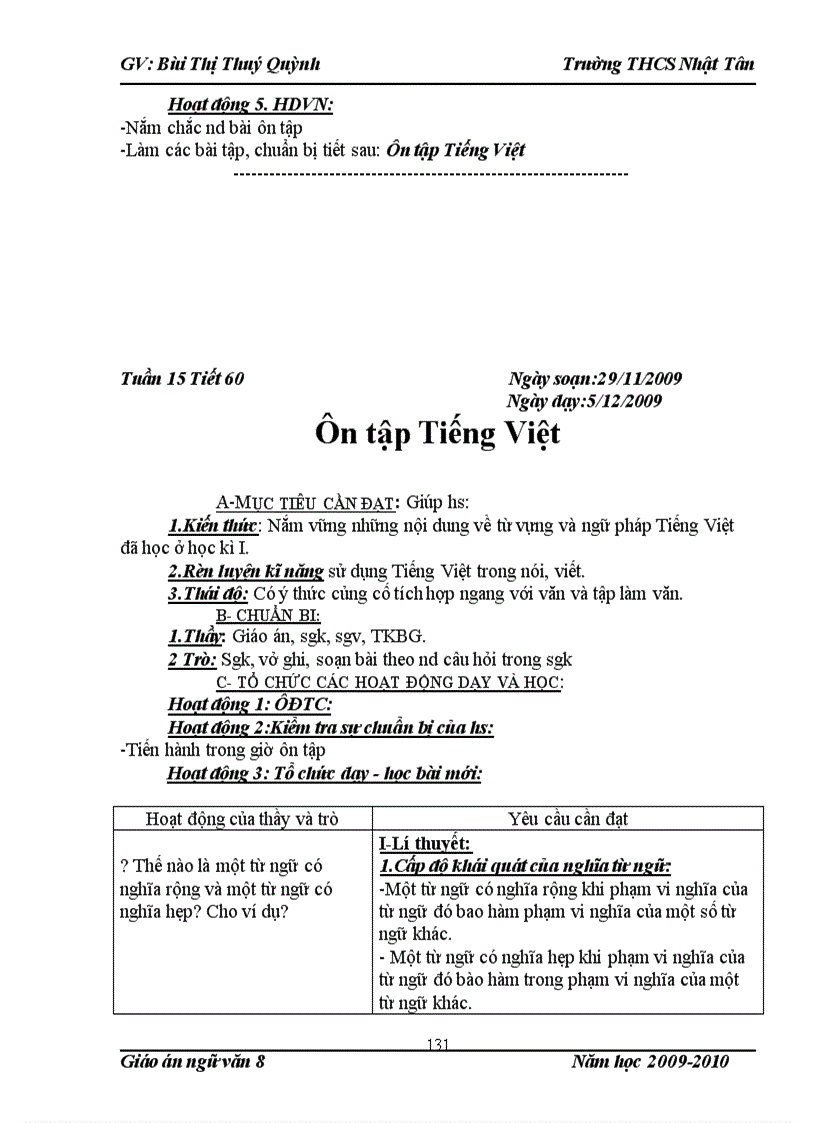 image for page Giáo án ngữ văn 8 cực chuẩn