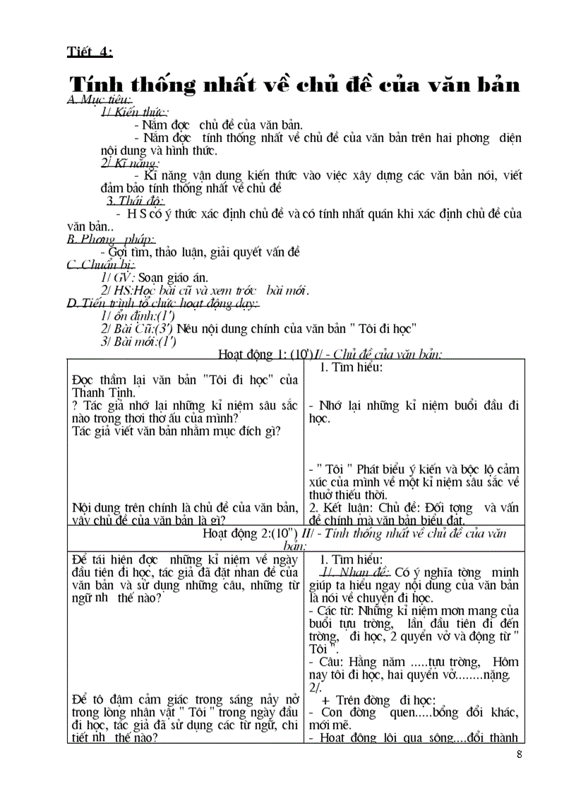 image for page Giáo án ngữ văn 8 hay lắm