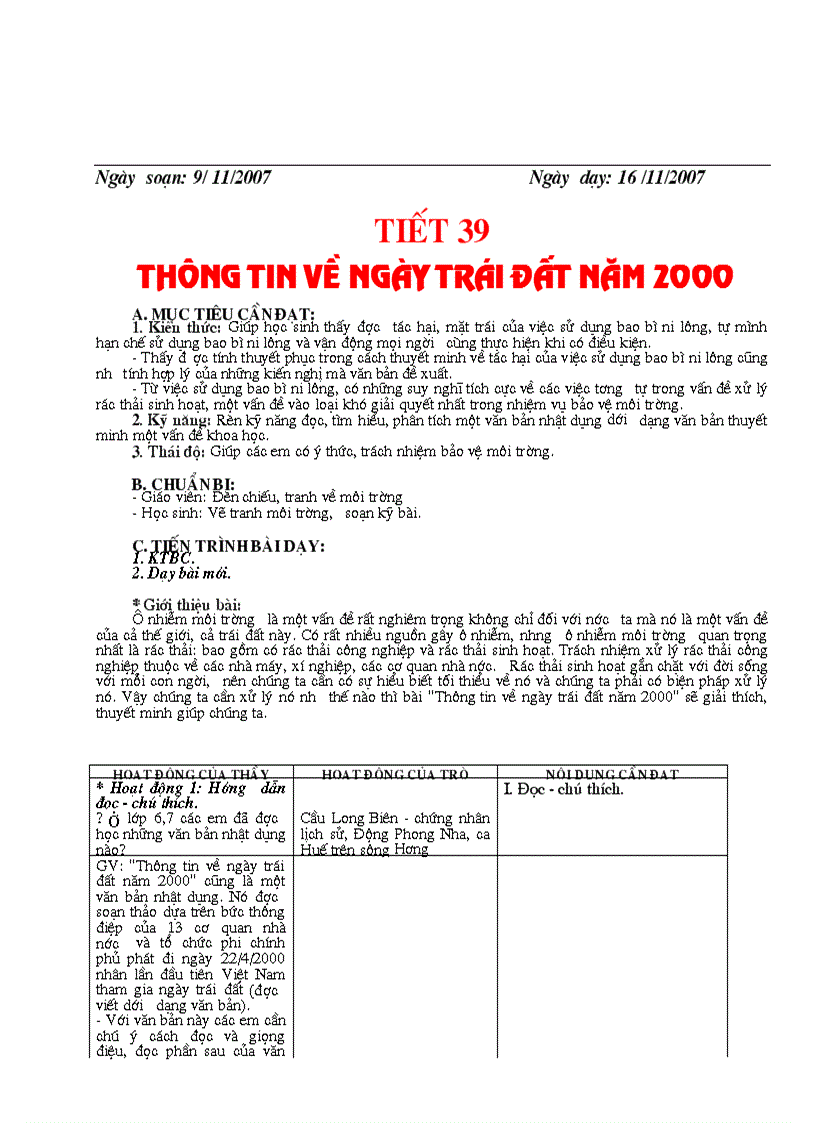 image for page Giáo án ngữ văn 8 HK I