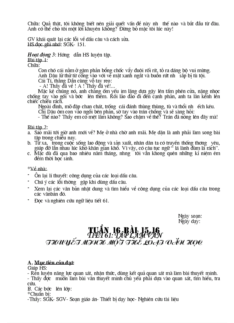 image for page Giáo án ngữ văn 8 HK I