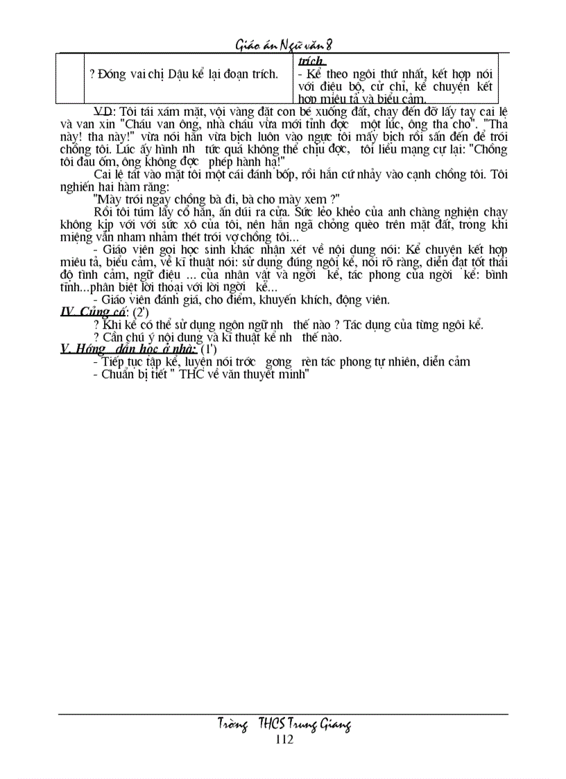 image for page GIÁO ÁN NGỮ VĂN 8 HKI 2 cột