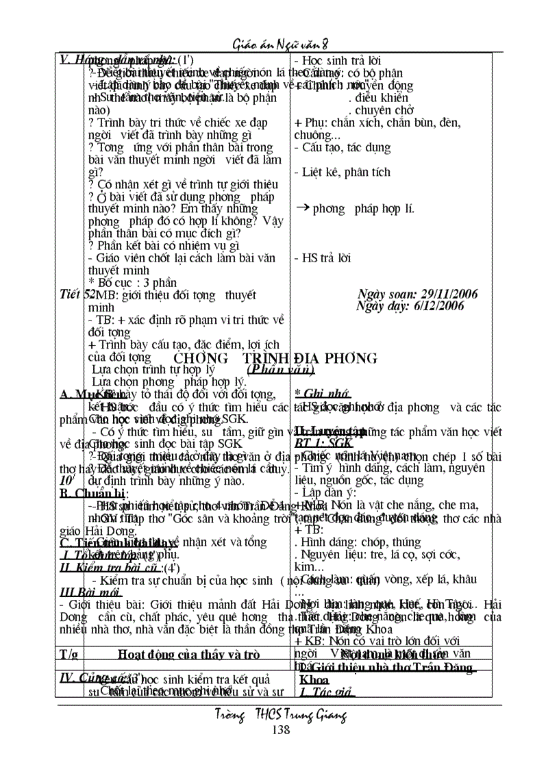 image for page GIÁO ÁN NGỮ VĂN 8 HKI 2 cột