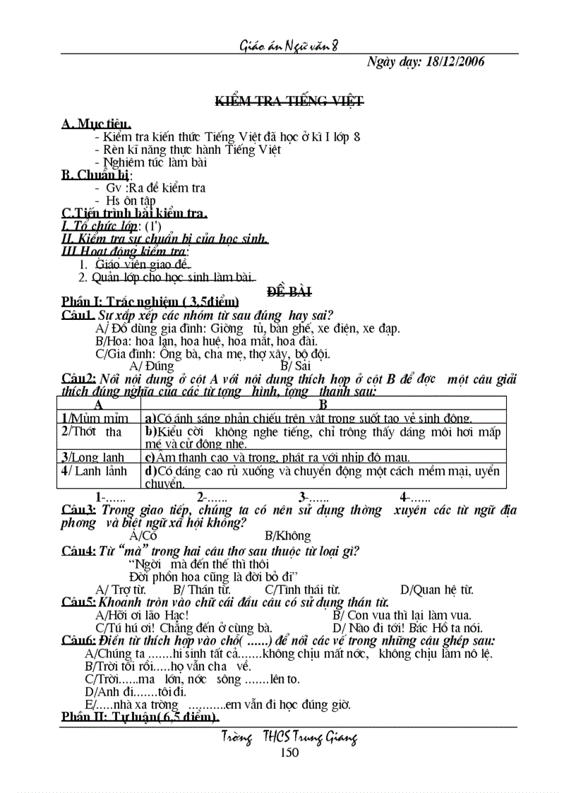 image for page GIÁO ÁN NGỮ VĂN 8 HKI 2 cột