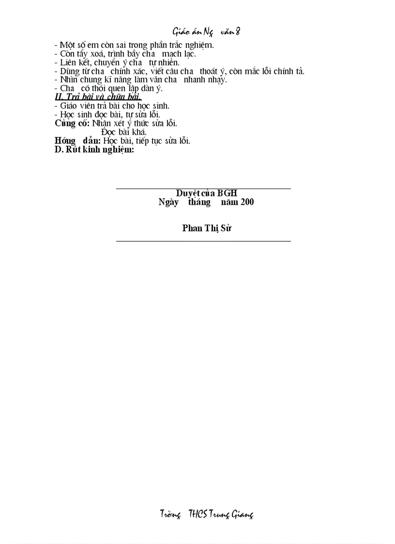 image for page Giáo án Ngữ văn 8 HKII 2 cột