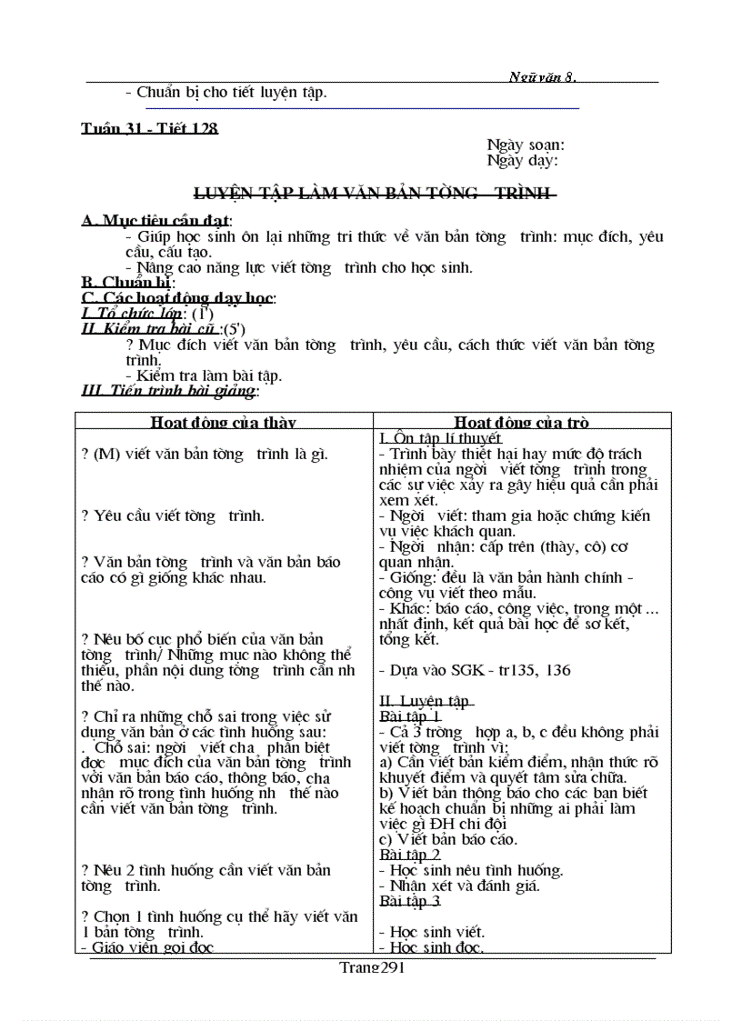 image for page Giáo án Ngữ Văn 8 Kì II