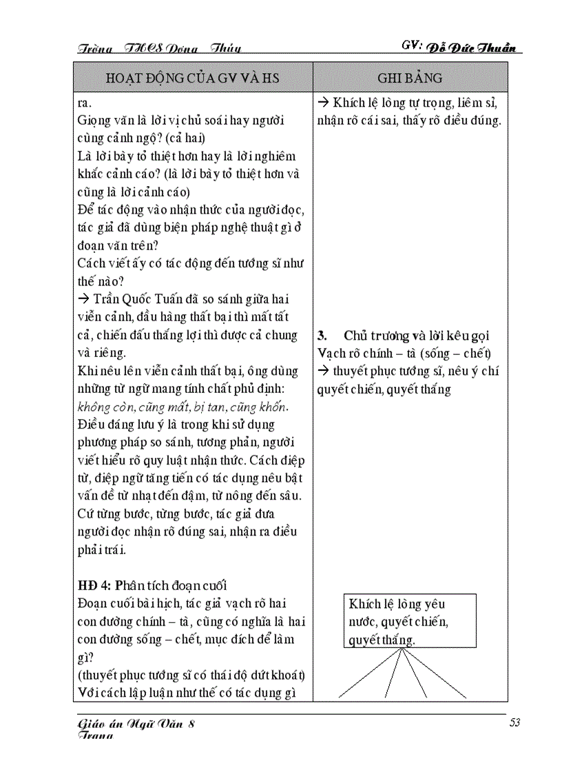 image for page Giáo án ngữ văn 8 kì ii 1