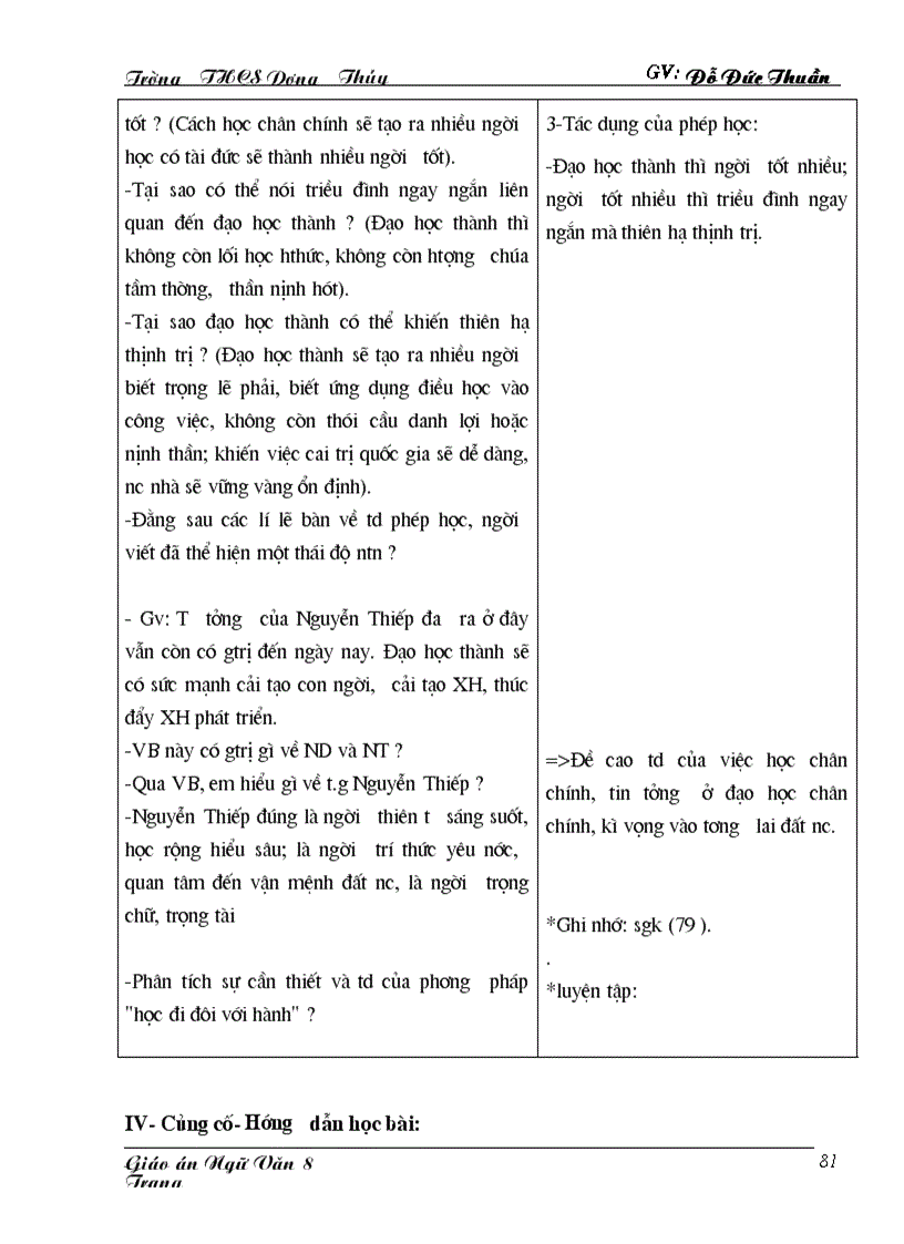 image for page Giáo án ngữ văn 8 kì ii 1