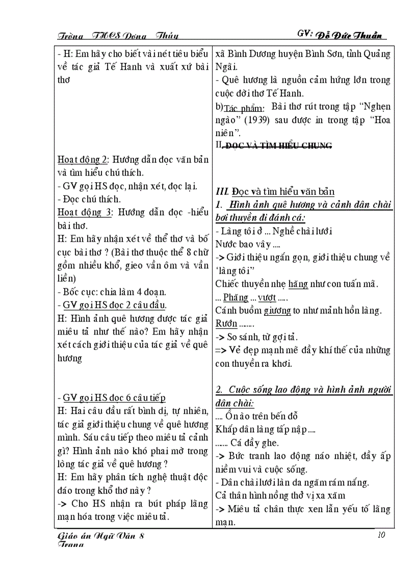 image for page Giáo án ngữ văn 8 tập ii