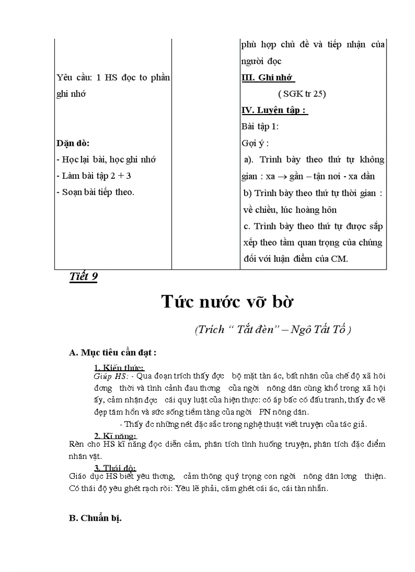 image for page Giáo án Ngữ văn 8 theo chuẩn mới 2010 2011