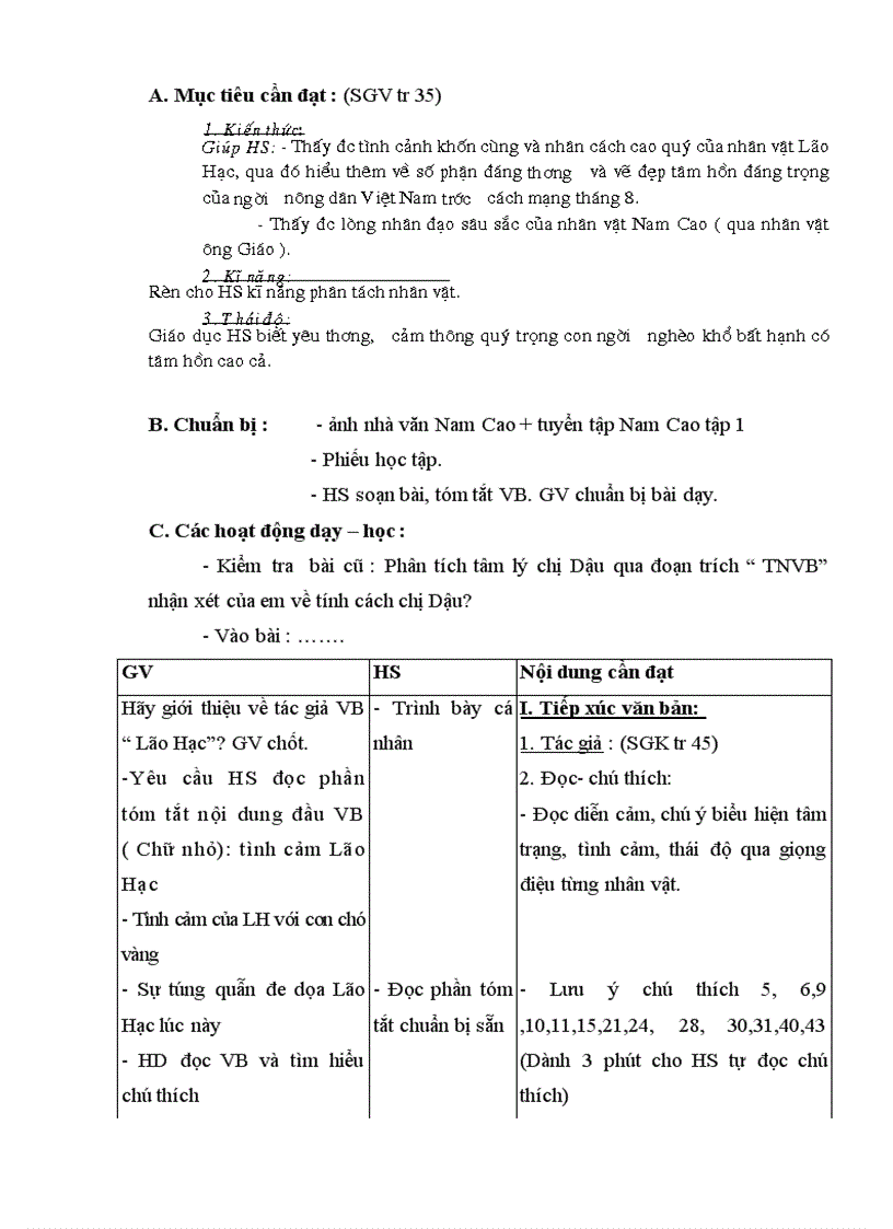 image for page Giáo án Ngữ văn 8 theo chuẩn mới 2010 2011