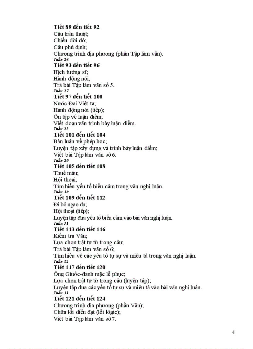 image for page Giáo án Ngữ văn 8 theo chuẩn mới