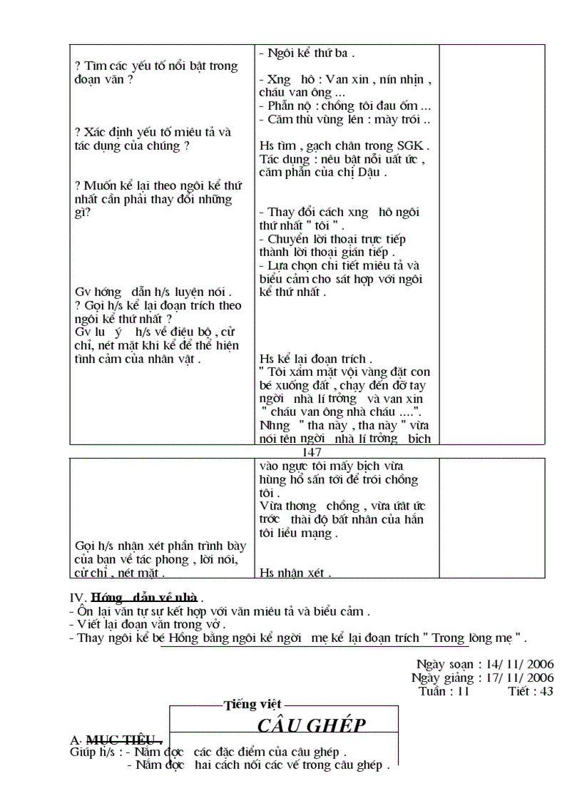 image for page Giáo án Ngữ văn 8 trọn bộ 3 cột