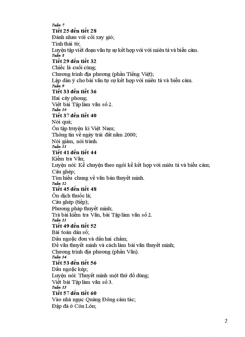 image for page Giáo án Ngữ văn 8 trọn bộ chuẩn KTKN