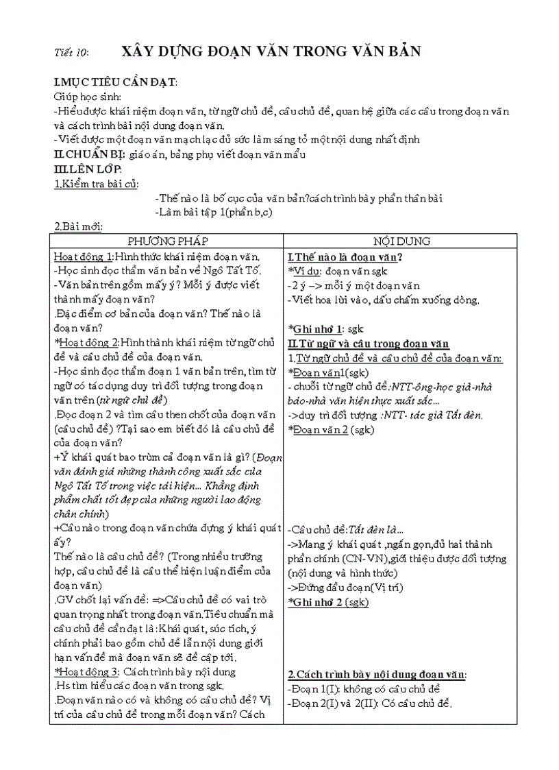 image for page Giáo án Ngữ văn 8 từ tiết 1 đến tiết 15