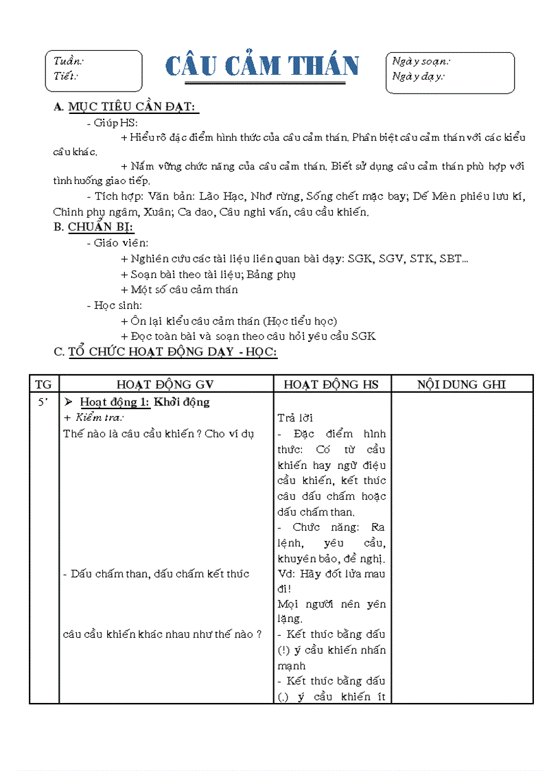 image for page Giáo án Ngữ văn 8 Từ tuần 22 đến tuần 29