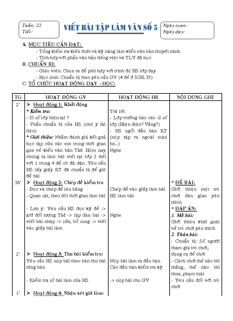 image for page Giáo án Ngữ văn 8 Từ tuần 22 đến tuần 29