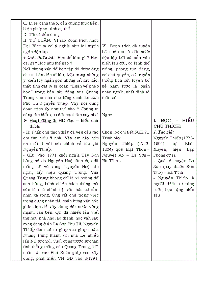 image for page Giáo án Ngữ văn 8 Từ tuần 22 đến tuần 29