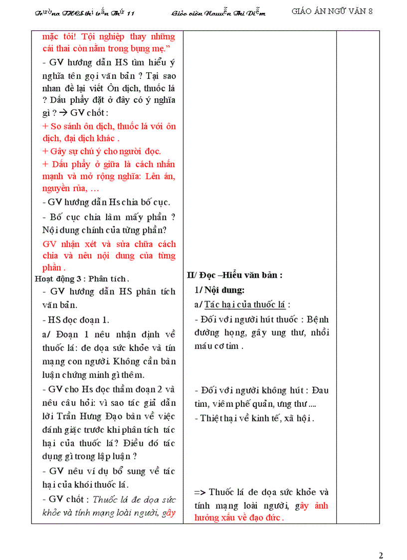 image for page Giáo án Ngữ văn 8 tuần 12 19