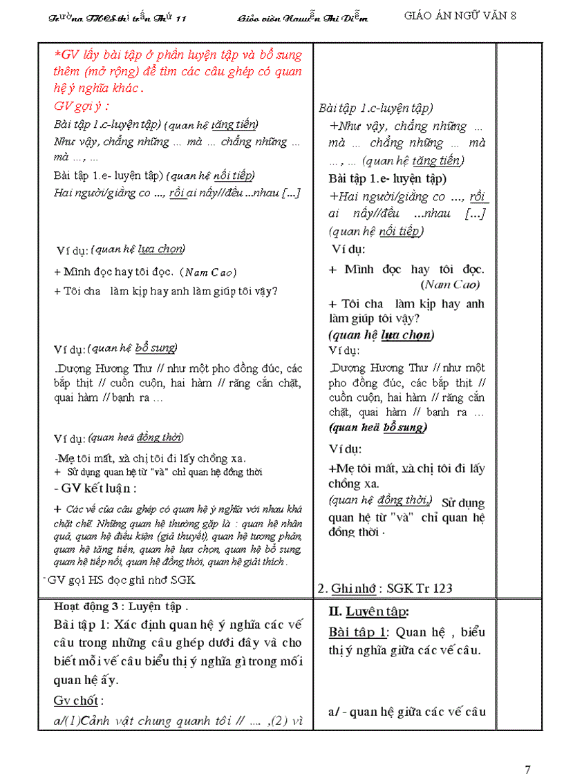 image for page Giáo án Ngữ văn 8 tuần 12 19