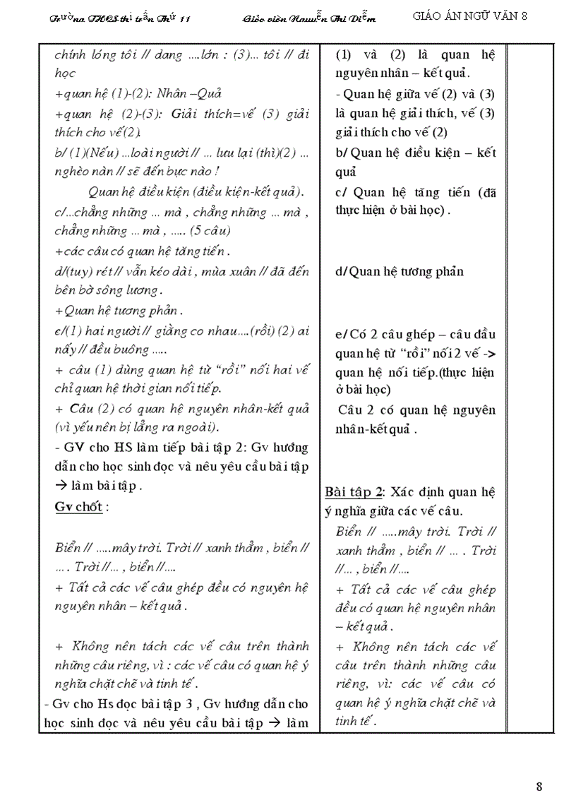 image for page Giáo án Ngữ văn 8 tuần 12 19