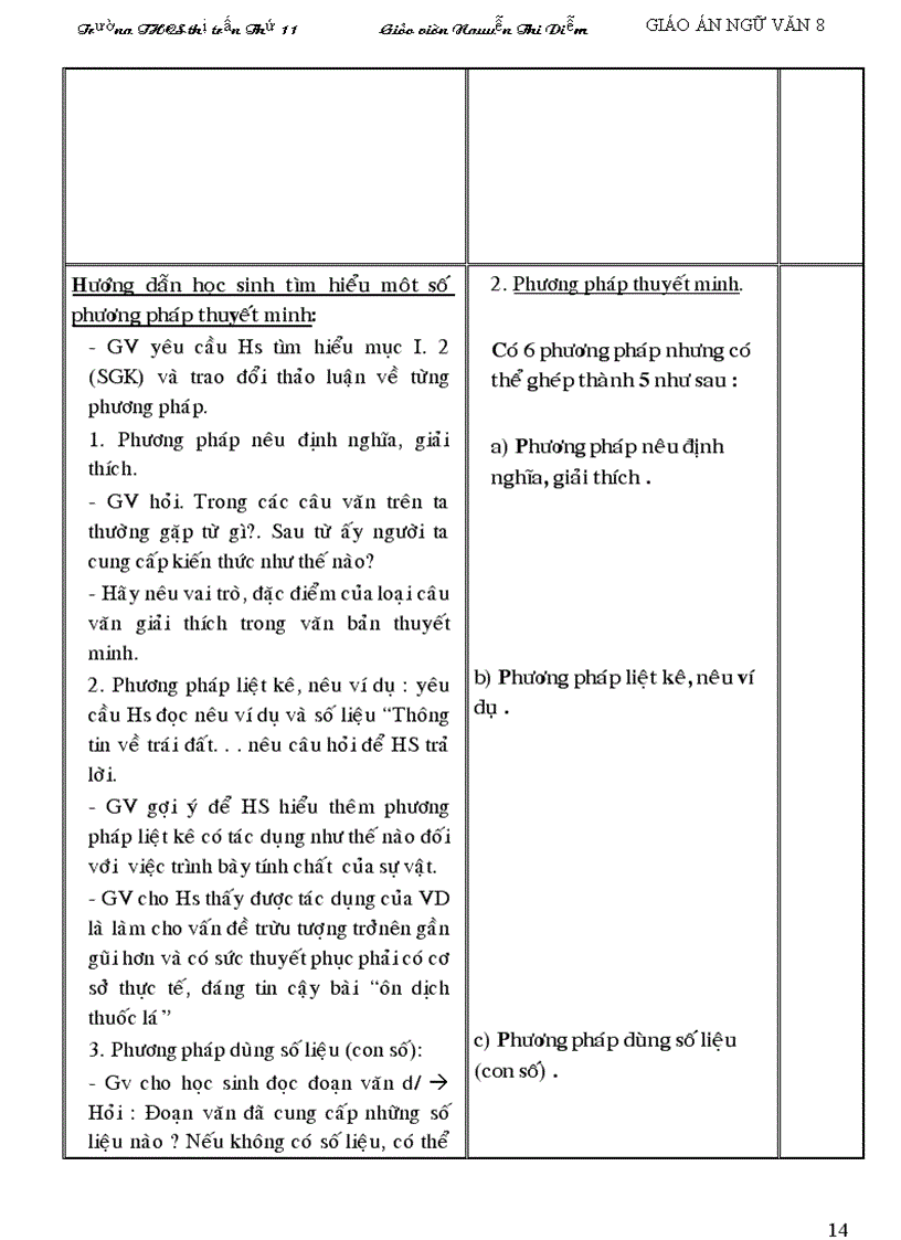 image for page Giáo án Ngữ văn 8 tuần 12 19