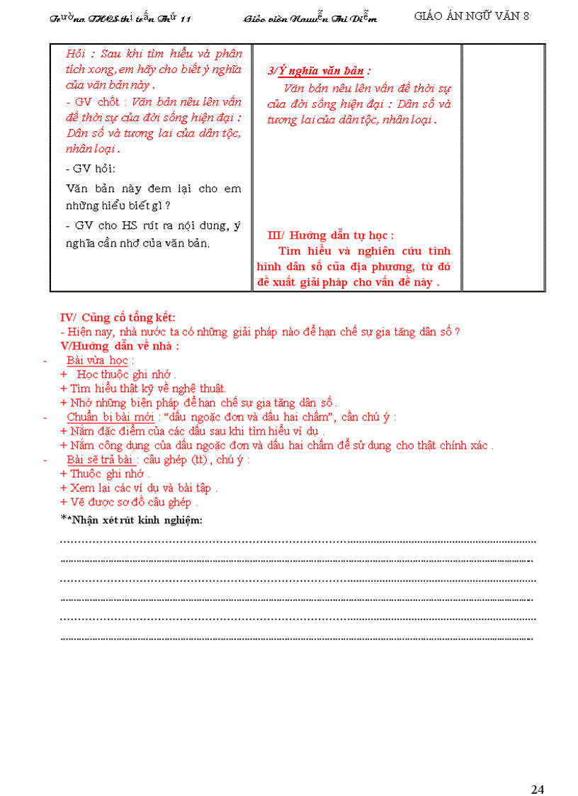 image for page Giáo án Ngữ văn 8 tuần 12 19