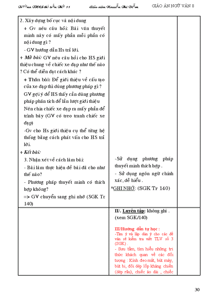 image for page Giáo án Ngữ văn 8 tuần 12 19