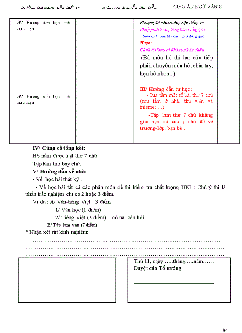 image for page Giáo án Ngữ văn 8 tuần 12 19