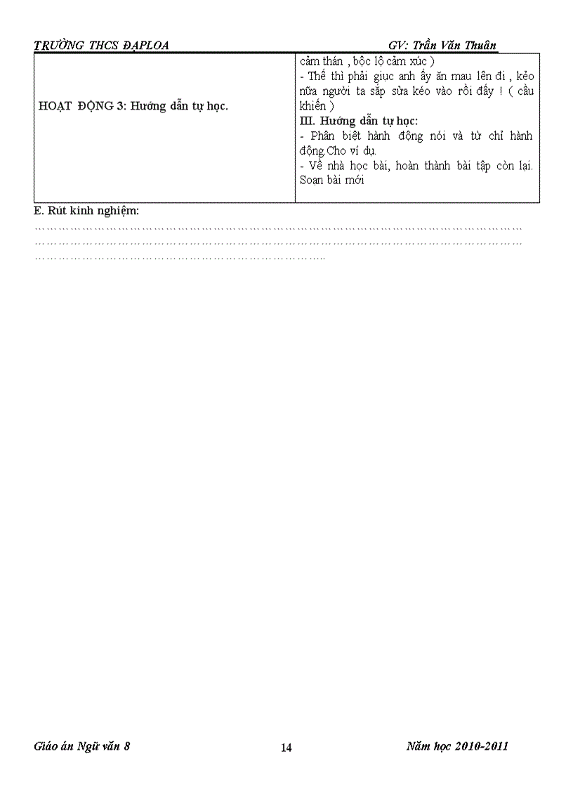 image for page Giáo án ngữ văn 8 tuần 24 25 cktkn