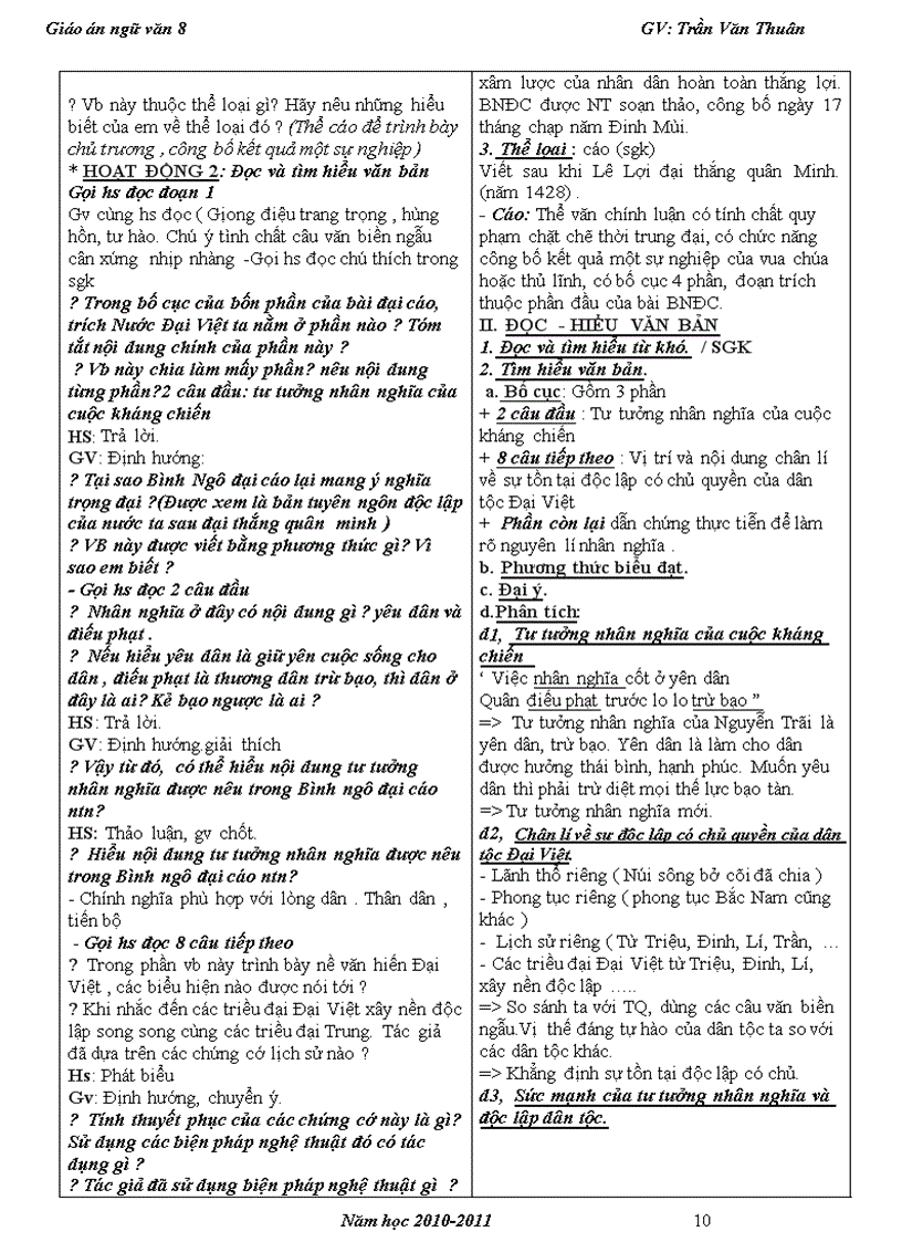 image for page Giáo án ngữ văn 8 tuần 25 26 cktkn