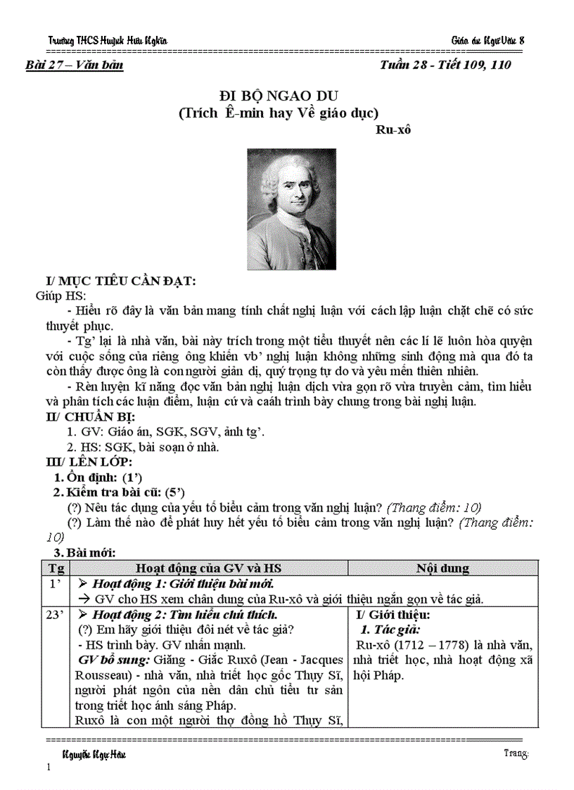 image for page Giáo án Ngữ Văn 8 Tuần 28