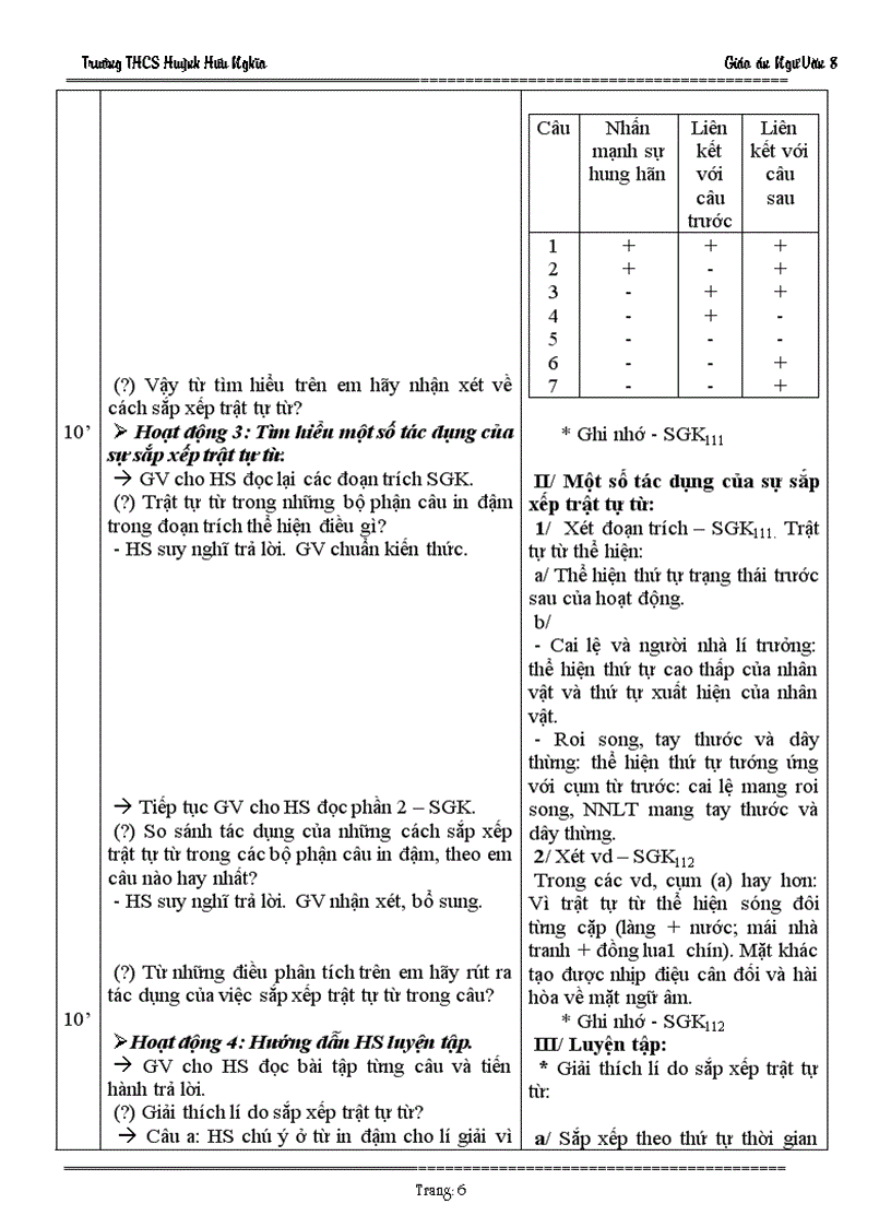 image for page Giáo án Ngữ Văn 8 Tuần 29