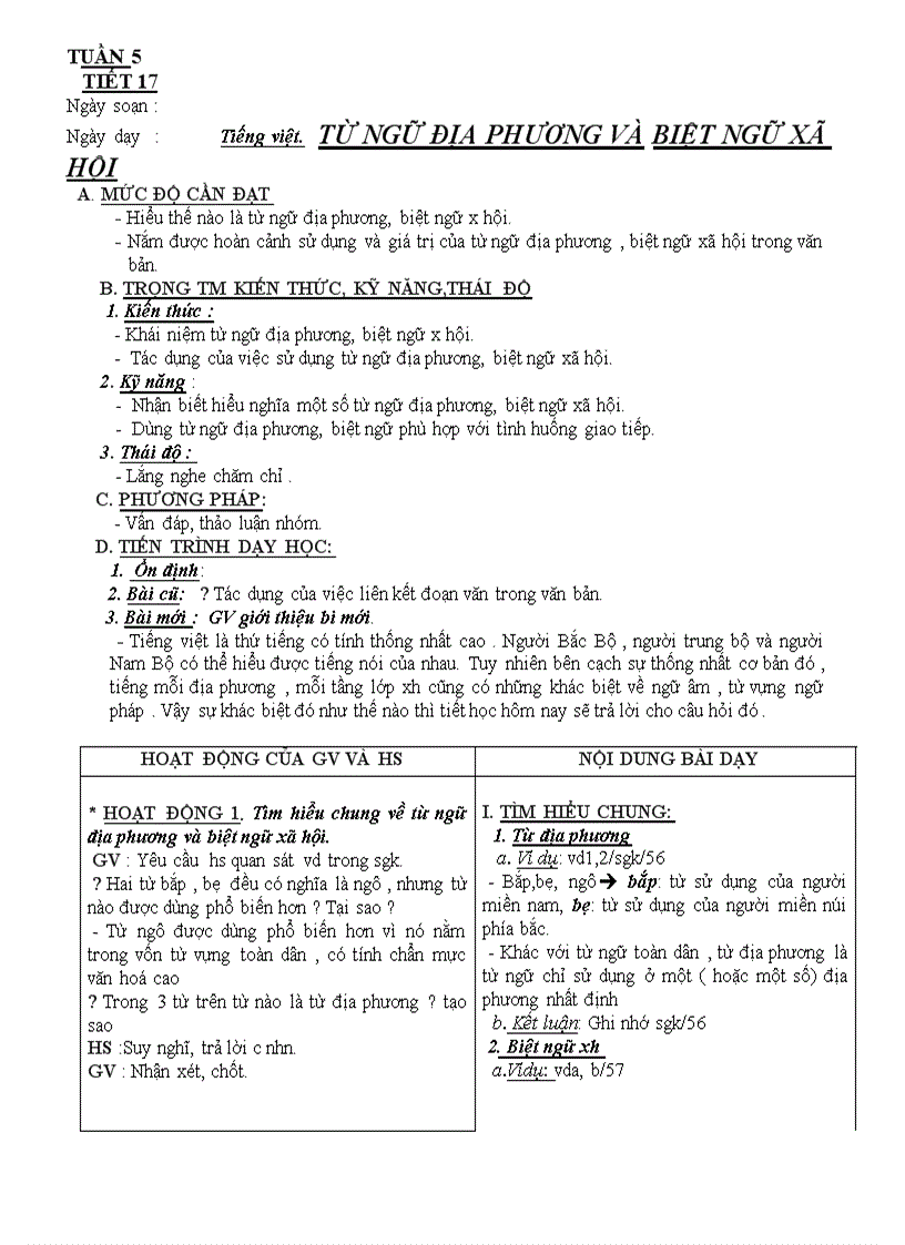 image for page Giáo án ngữ văn 8 tuần 5 cktkn