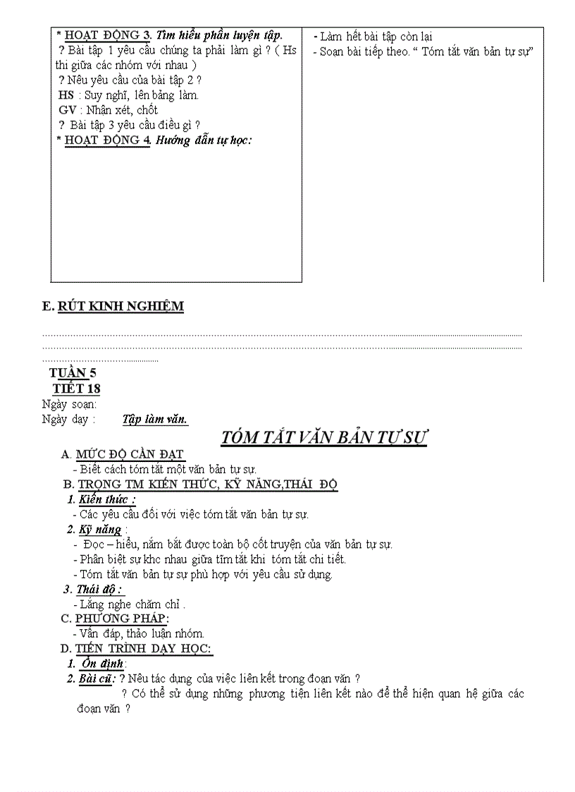 image for page Giáo án ngữ văn 8 tuần 5 cktkn