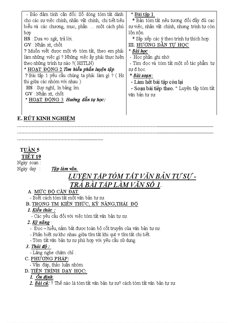 image for page Giáo án ngữ văn 8 tuần 5 cktkn