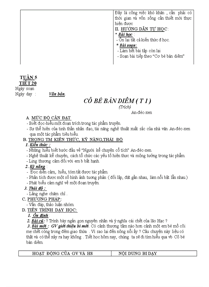 image for page Giáo án ngữ văn 8 tuần 5 cktkn