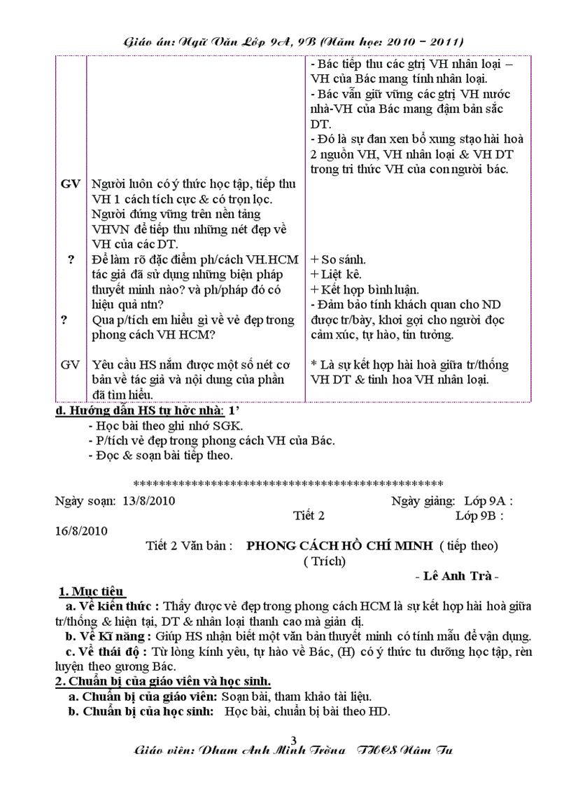 image for page Giáo án ngữ văn 9 học kì I